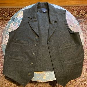 Folsom Mackinaw Western Vest 100% Wool